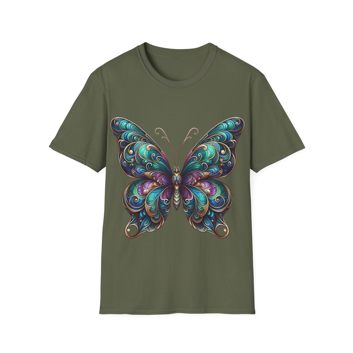 Vibrant Butterfly - Soft Style T-Shirt