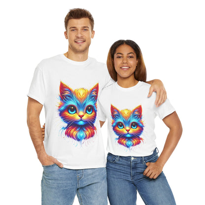 Vibrant Cat - Heavy Cotton Tee