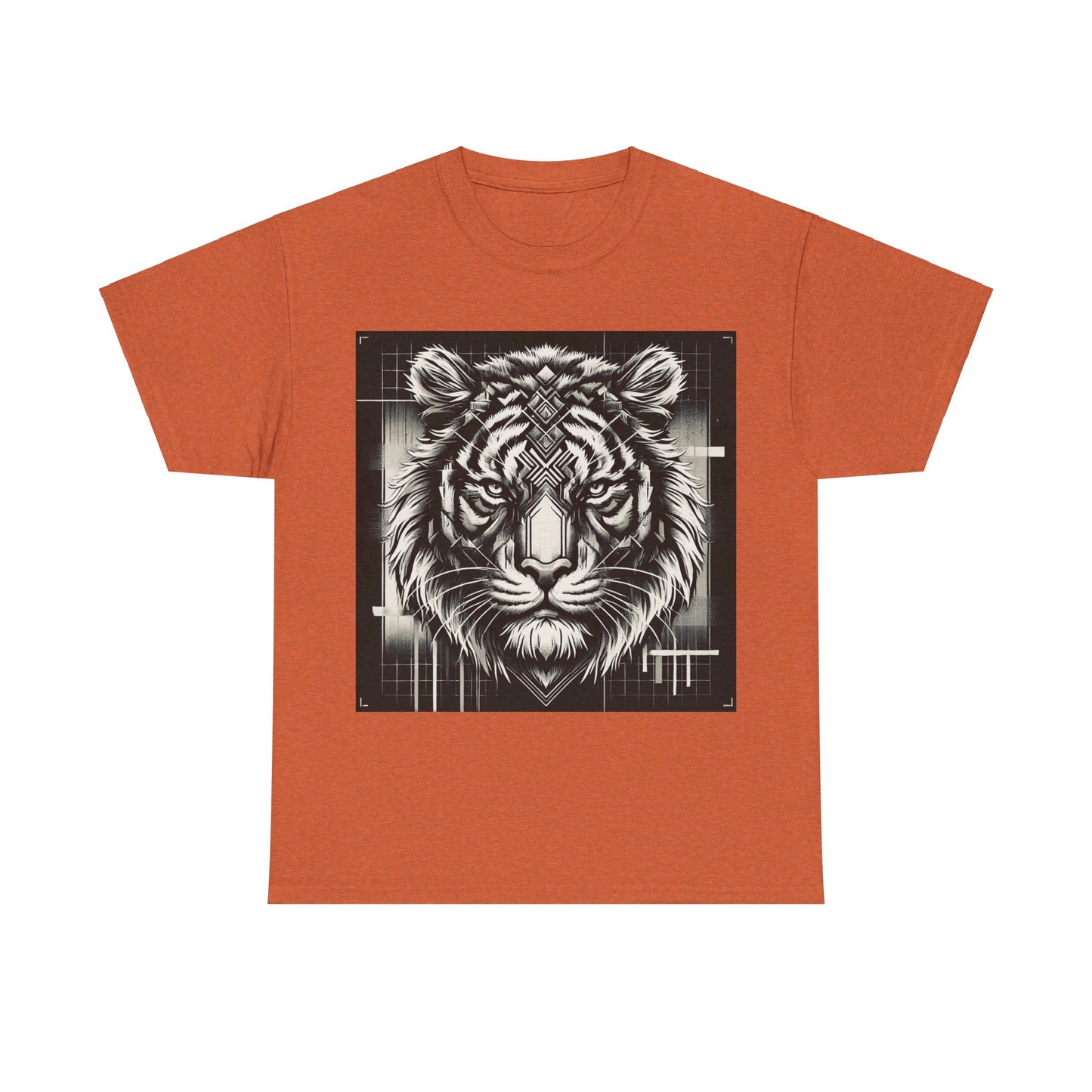 Futuristic Tiger B&W - Heavy Cotton Tee