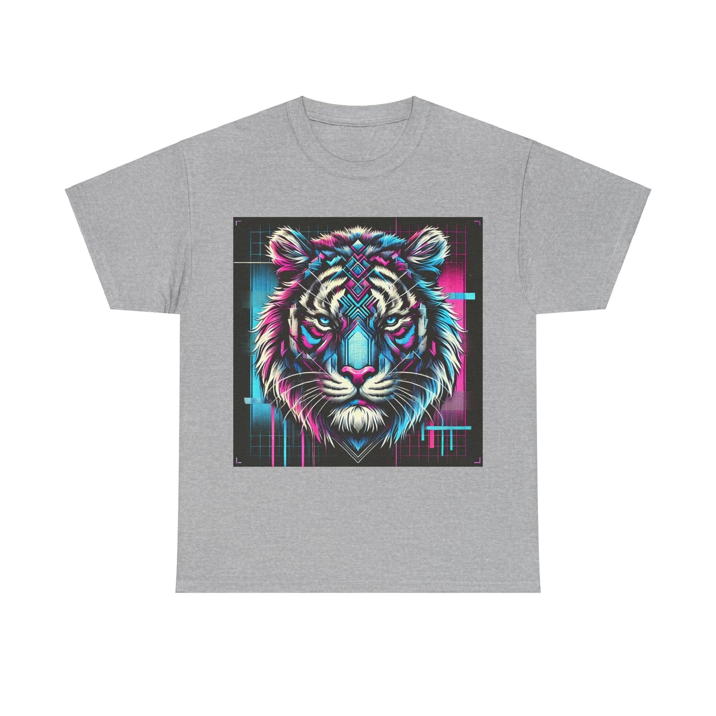 Futuristic Tiger - Heavy Cotton Tee