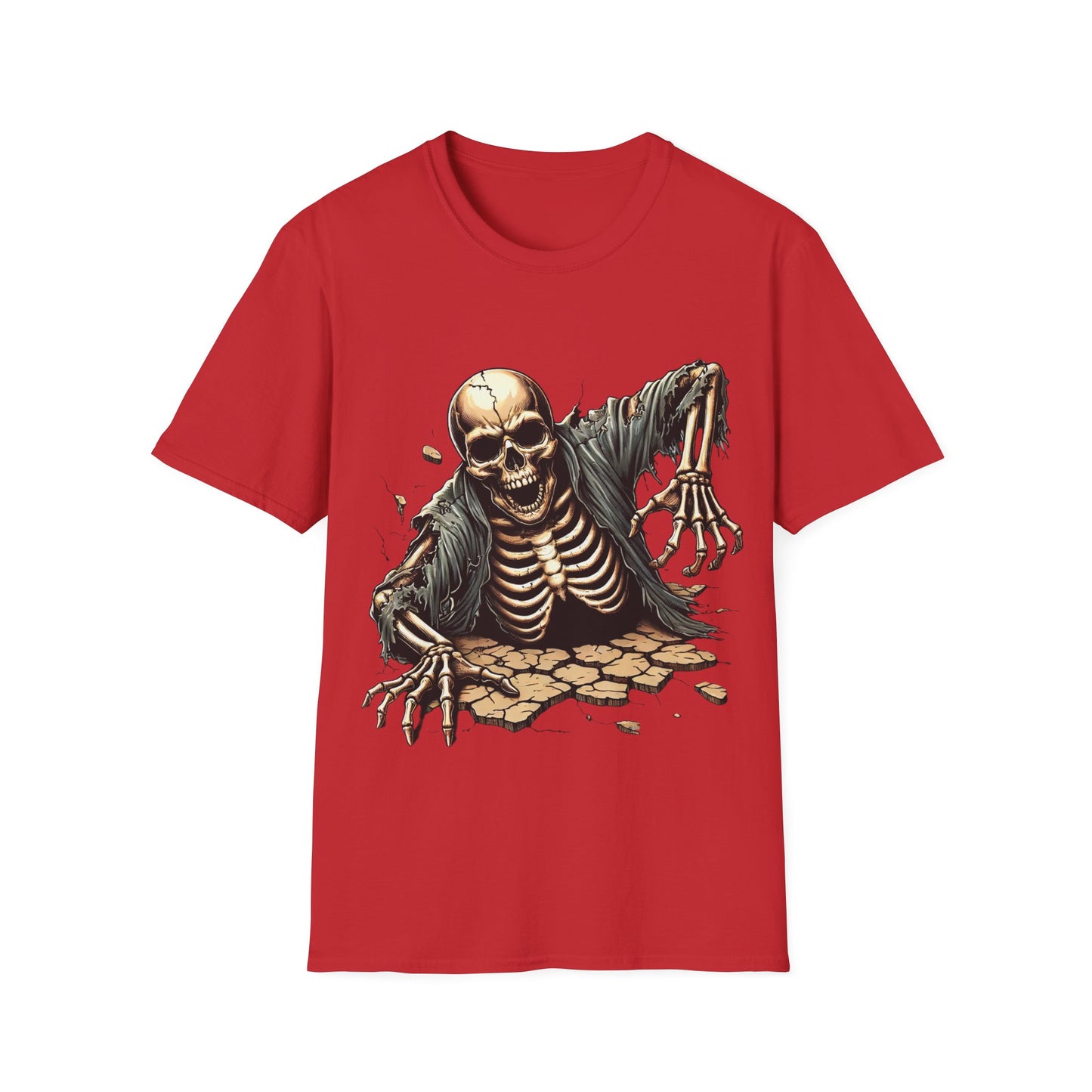 Spooky Skeleton - Soft Style T-Shirt