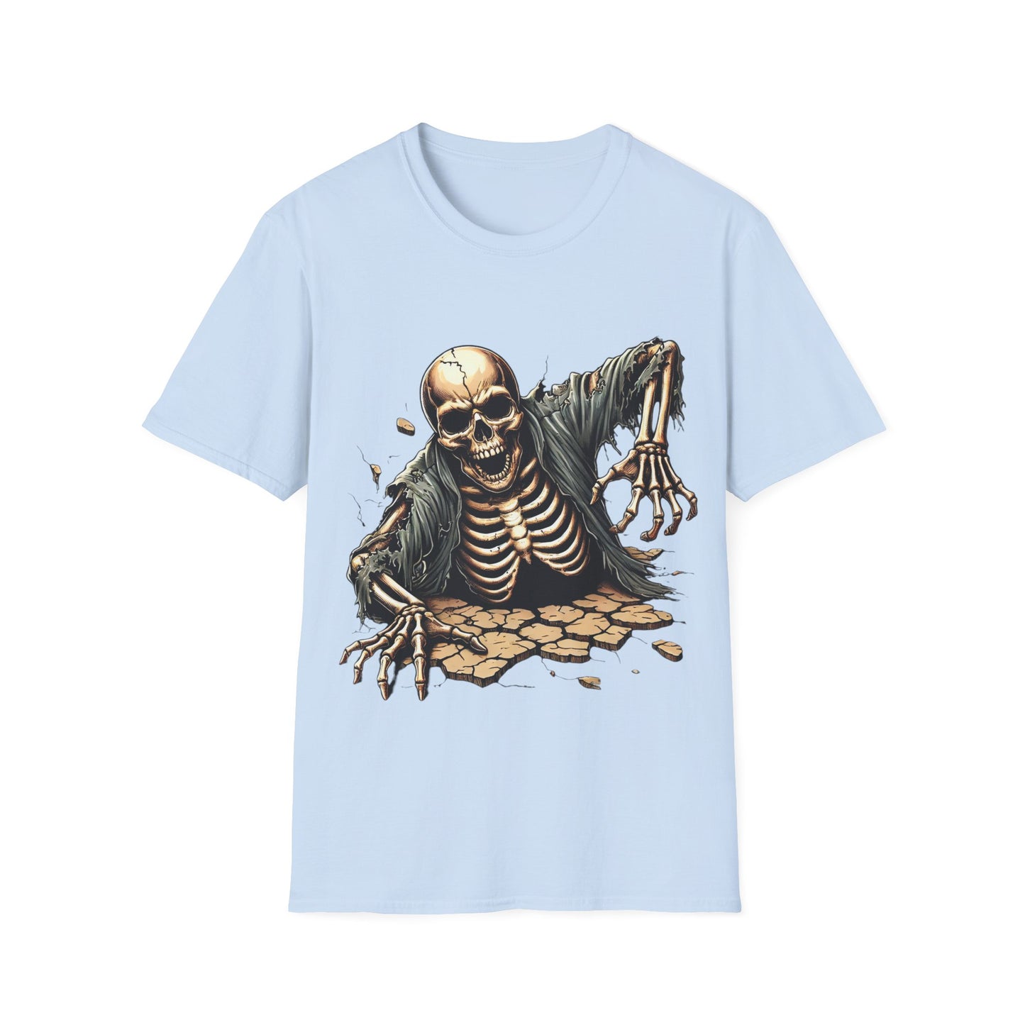 Spooky Skeleton - Soft Style T-Shirt