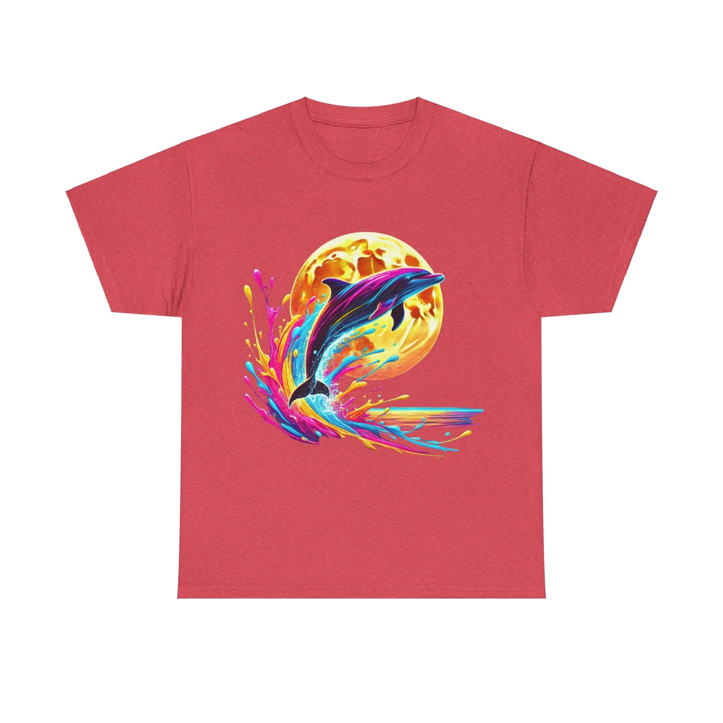 Colour Splash Dolphin - Heavy Tee XL Range