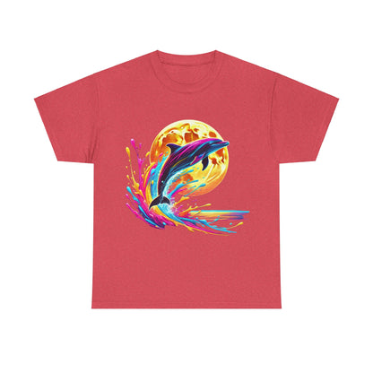 Colour Splash Dolphin - Heavy Tee XL Range