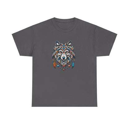 Tribal Wolf - Heavy Cotton Tee