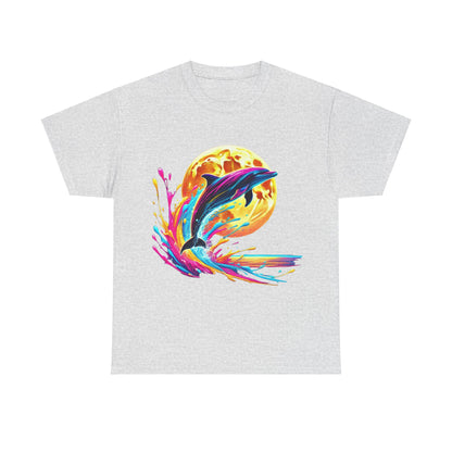 Colour Splash Dolphin - Heavy Tee XL Range