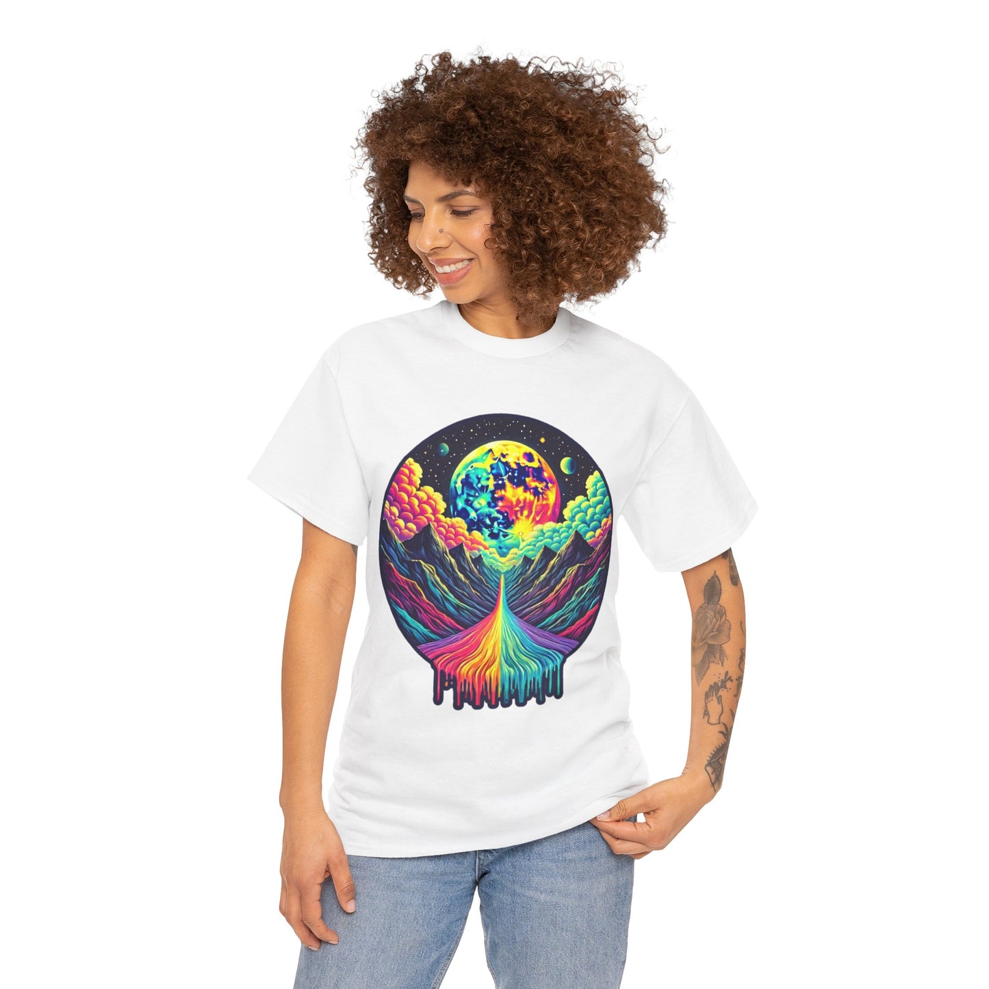 Vibrant Mountains - Heavy Cotton Tee