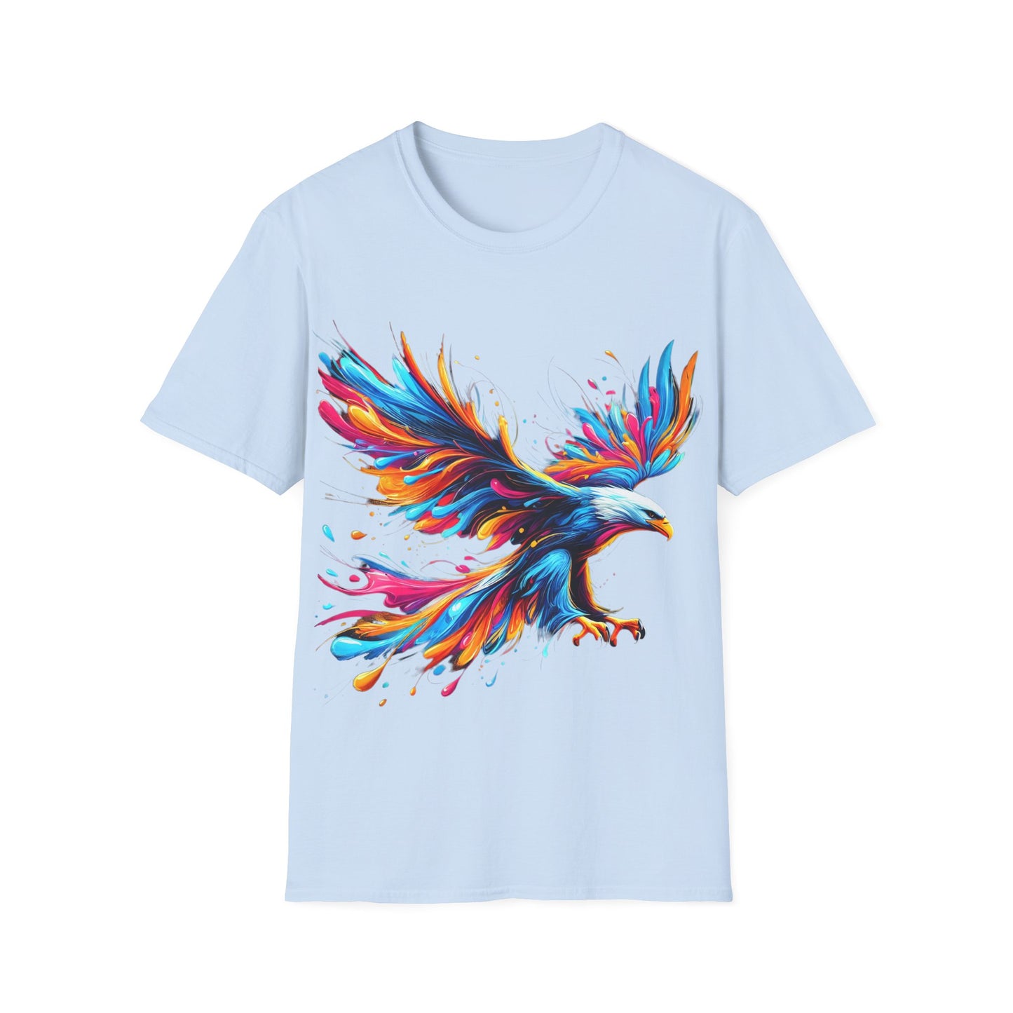 Colour Splash Eagle - Soft Style T-Shirt