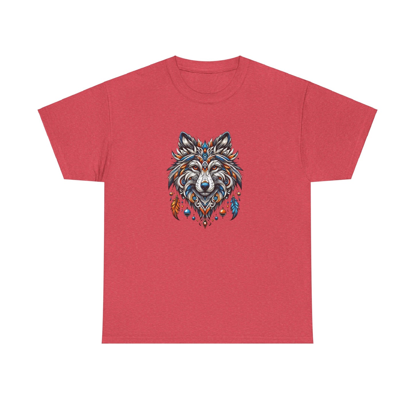 Tribal Wolf - Heavy Cotton Tee