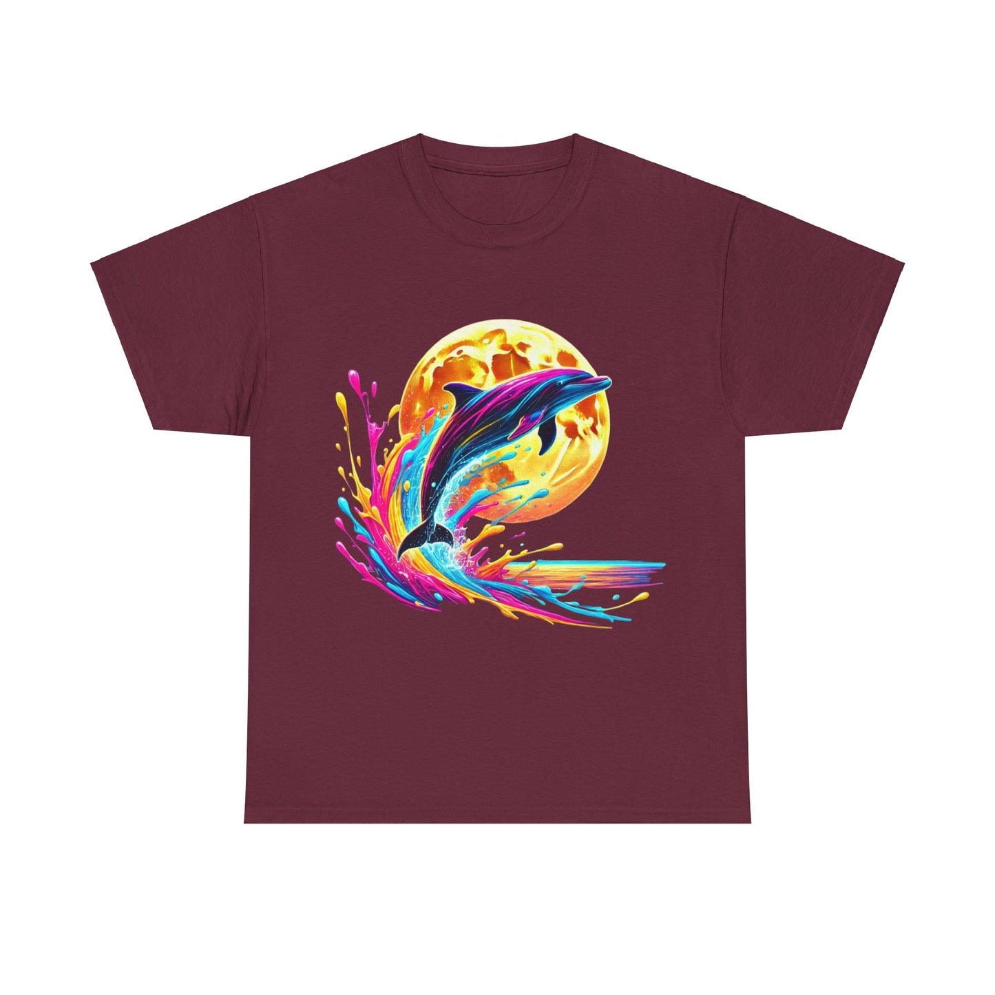 Colour Splash Dolphin - Heavy Tee XL Range