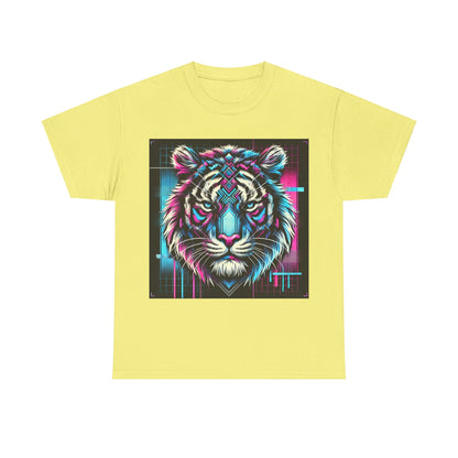 Futuristic Tiger - Heavy Cotton Tee