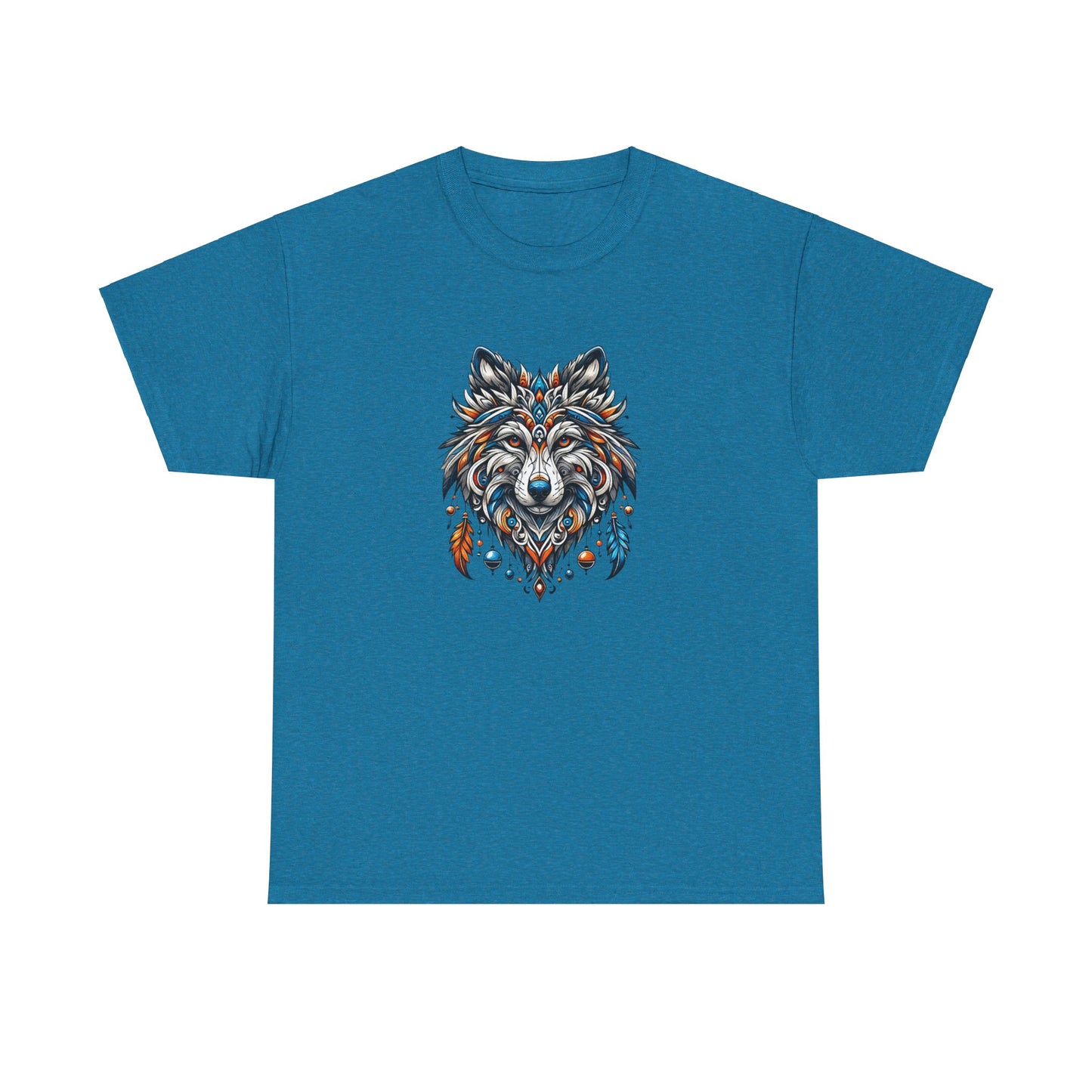 Tribal Wolf - Heavy Cotton Tee