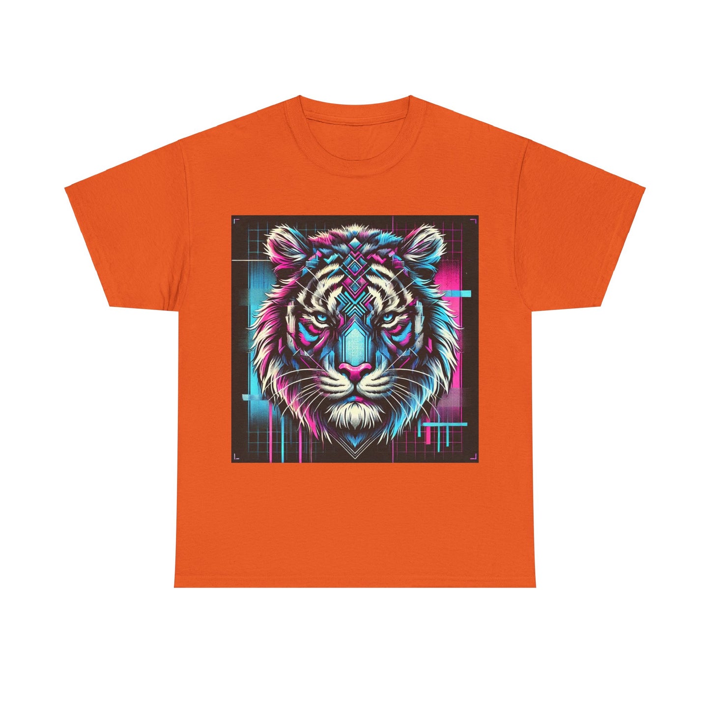 Futuristic Tiger - Heavy Cotton Tee