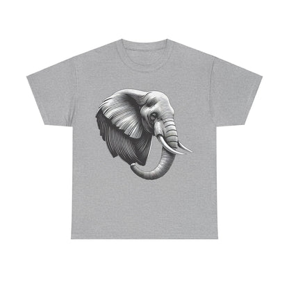 Elephant B&W - Heavy Cotton Tee