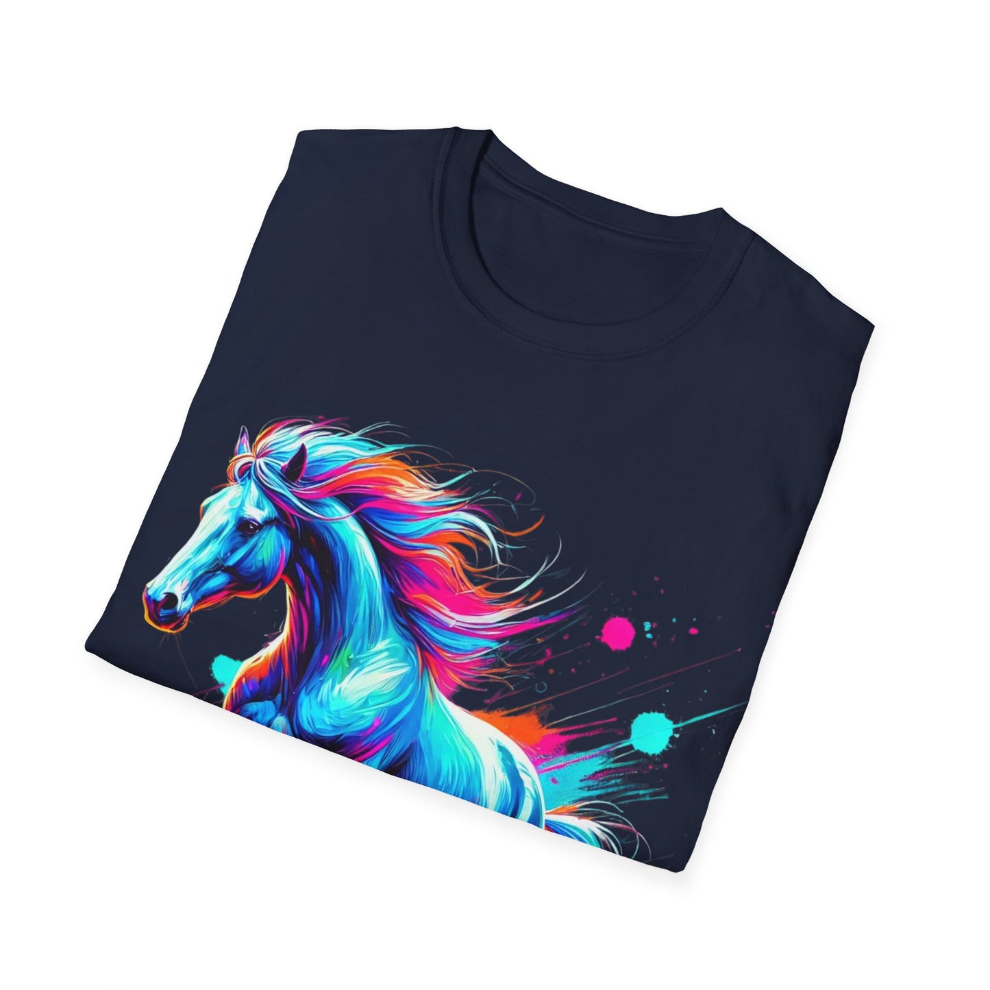 Colour Splash Horse - Soft Style T-Shirt