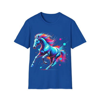 Colour Splash Horse - Soft Style T-Shirt