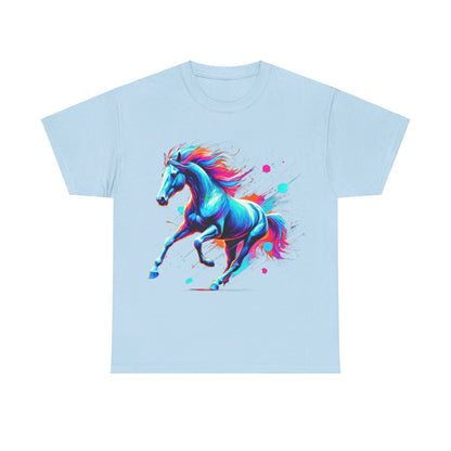 Colour Splash Horse - Heavy Cotton Tee