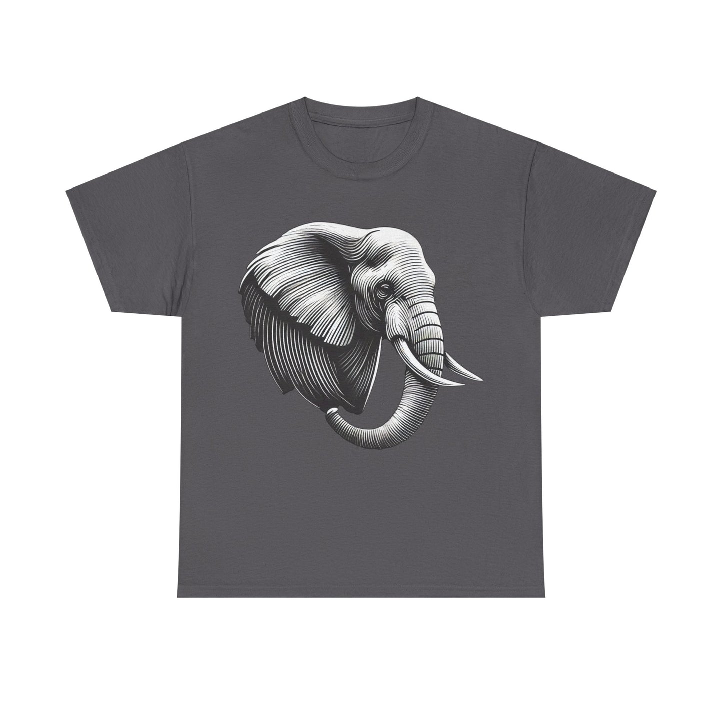 Elephant B&W - Heavy Cotton Tee