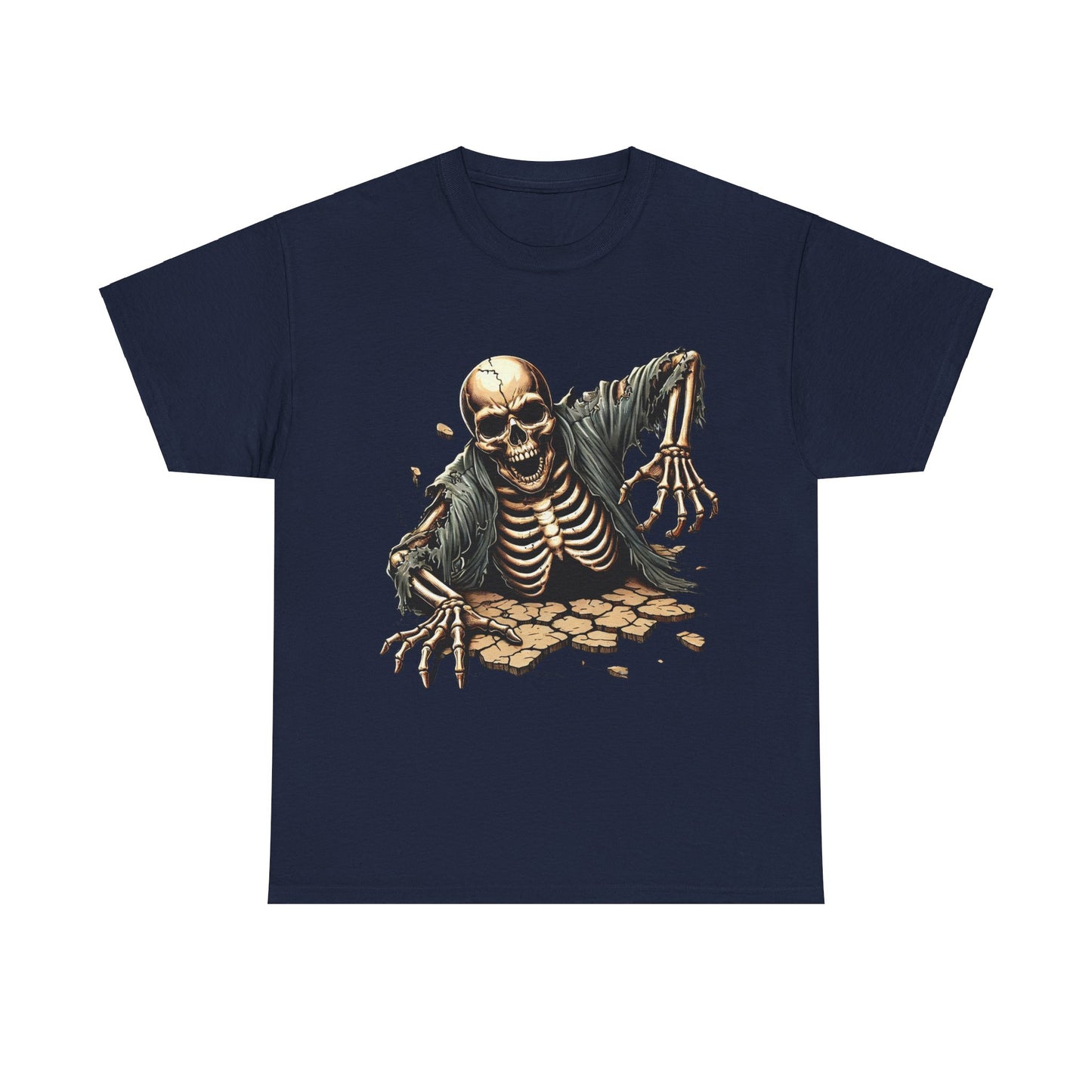 Spooky Skeleton - Heavy Cotton Tee