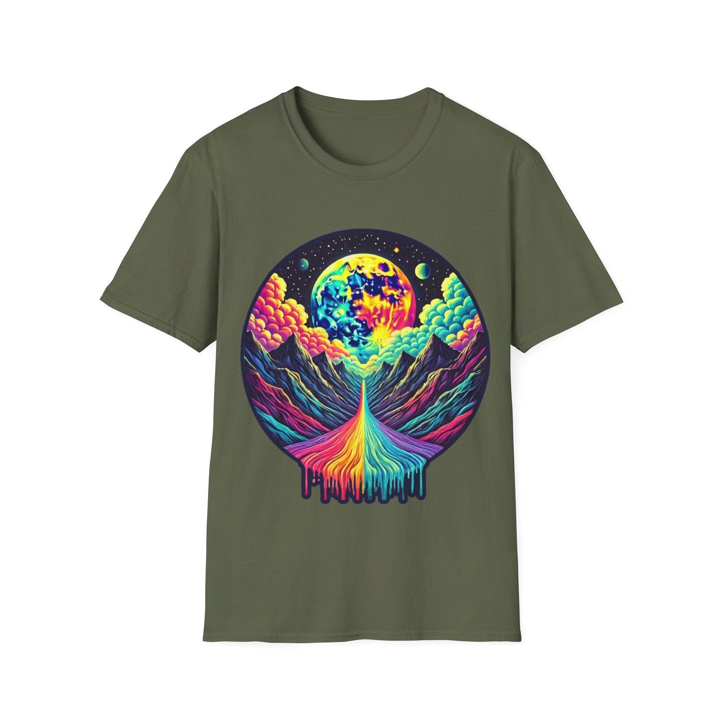 Vibrant Mountains - Soft Style T-Shirt