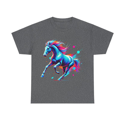 Colour Splash Horse - Heavy Cotton Tee