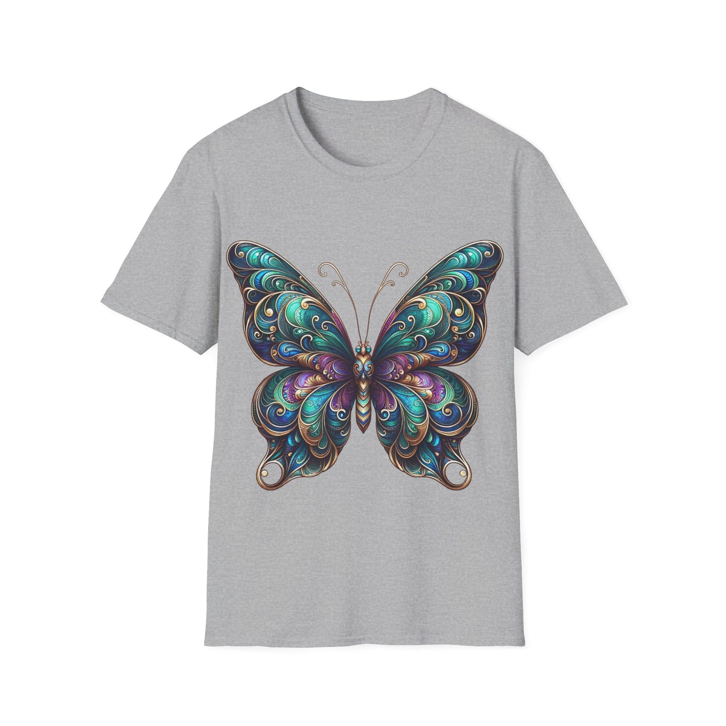 Vibrant Butterfly - Soft Style T-Shirt