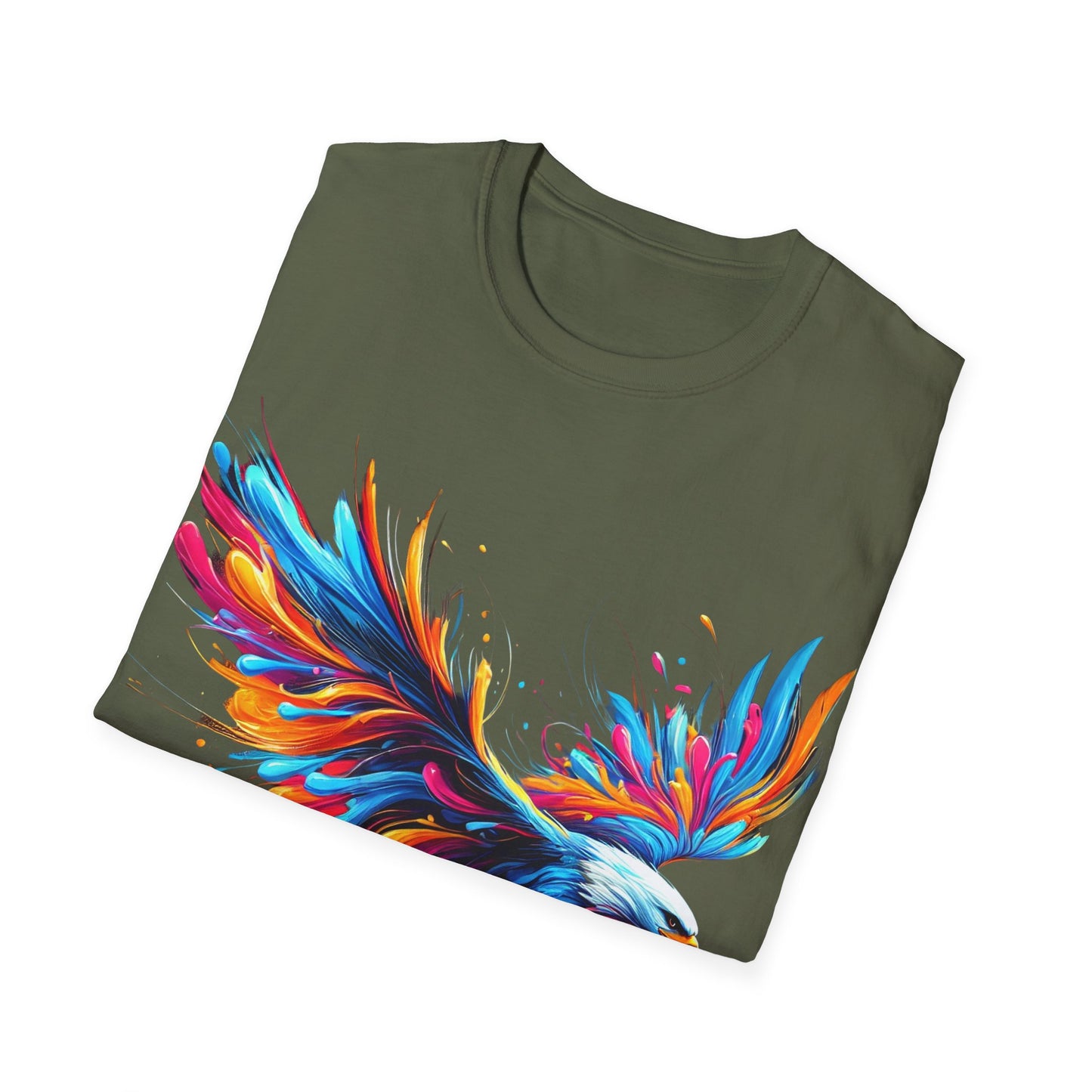 Colour Splash Eagle - Soft Style T-Shirt