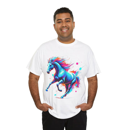 Colour Splash Horse - Heavy Tee XL Range