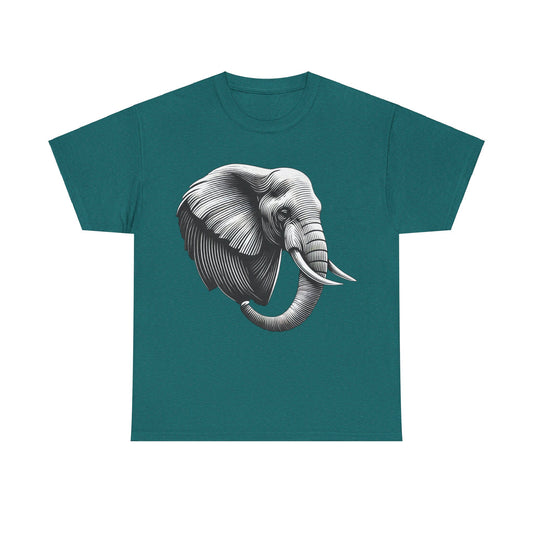 Elephant B&W - Heavy Cotton Tee