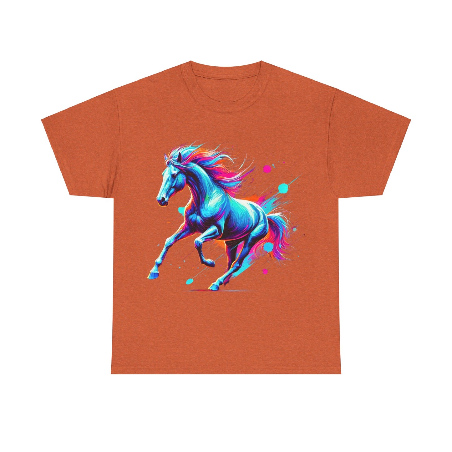 Colour Splash Horse - Heavy Cotton Tee