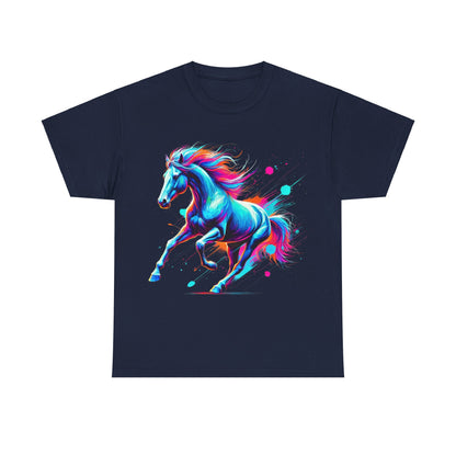 Colour Splash Horse - Heavy Cotton Tee