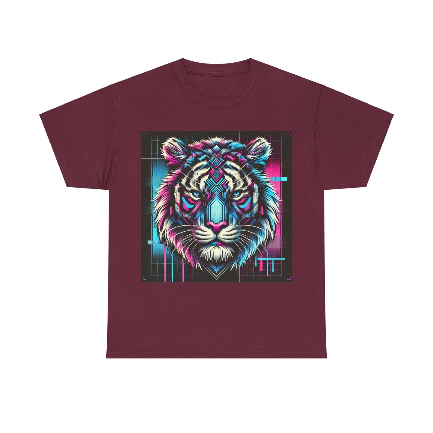 Futuristic Tiger - Heavy Cotton Tee