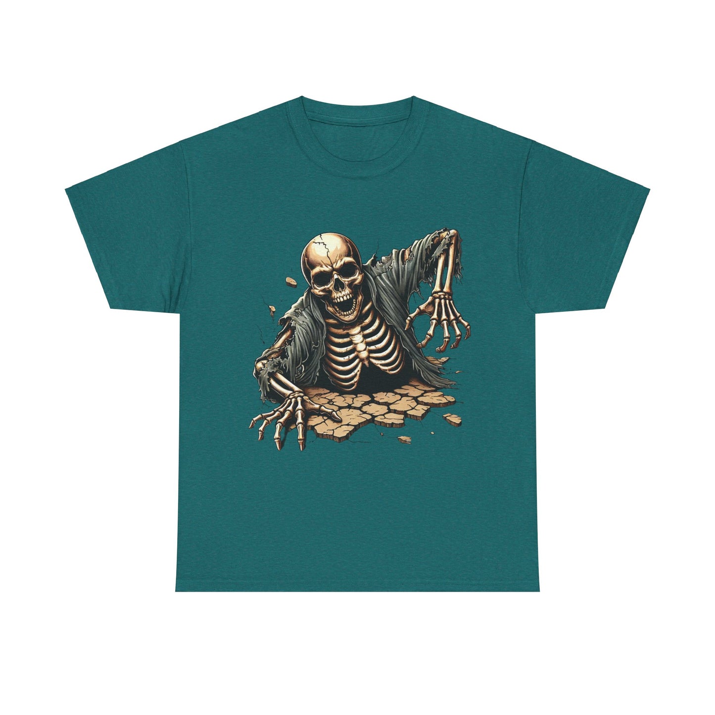 Spooky Skeleton - Heavy Cotton Tee