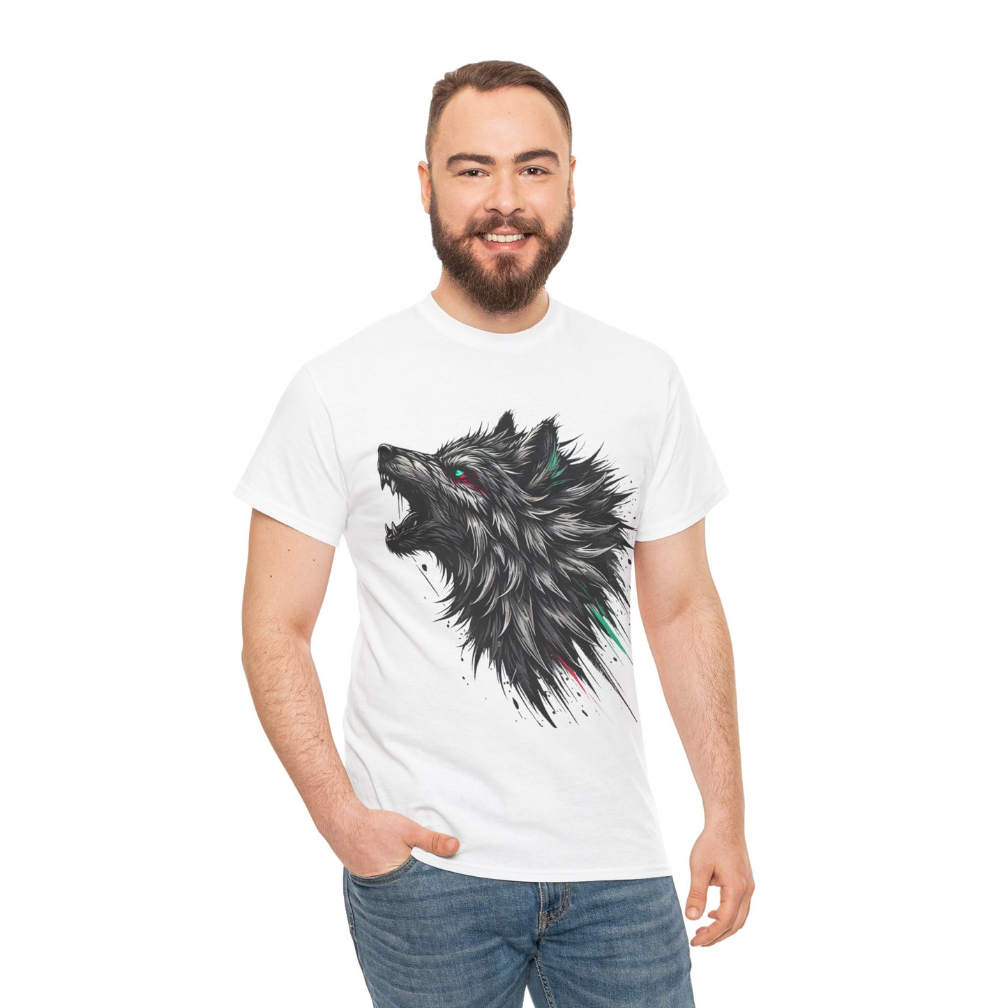 Edgy Wolf - Heavy Cotton Tee