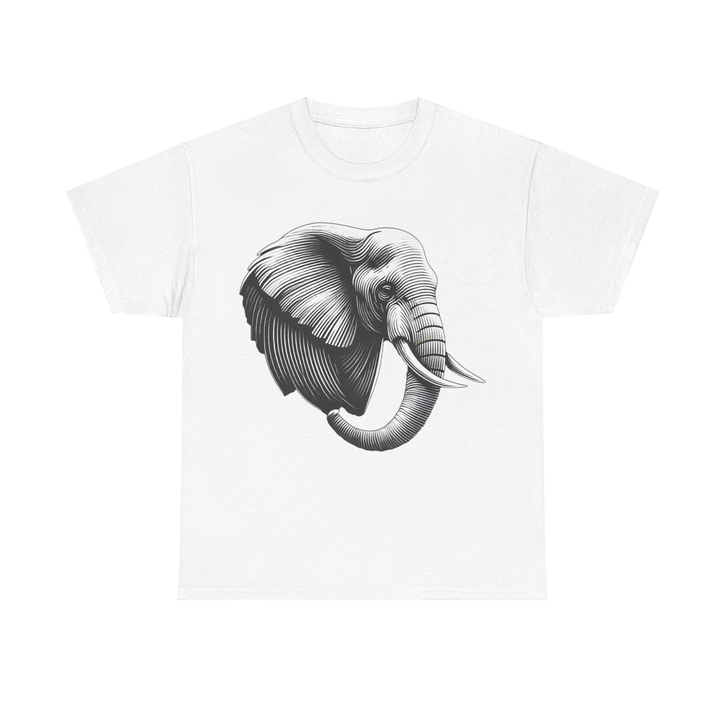 Elephant B&W - Heavy Cotton Tee