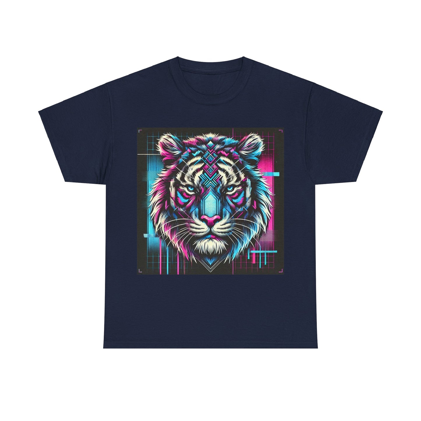 Futuristic Tiger - Heavy Cotton Tee