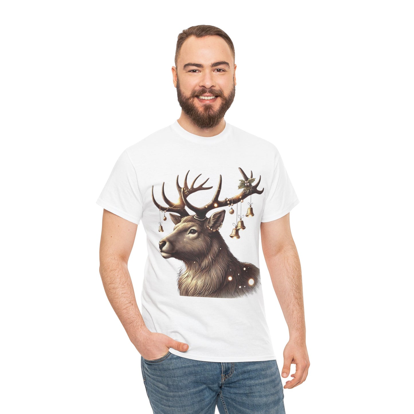 Elegant Reindeer - Heavy Cotton Tee