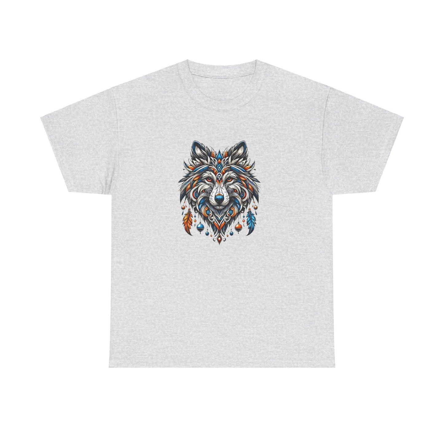 Tribal Wolf - Heavy Cotton Tee