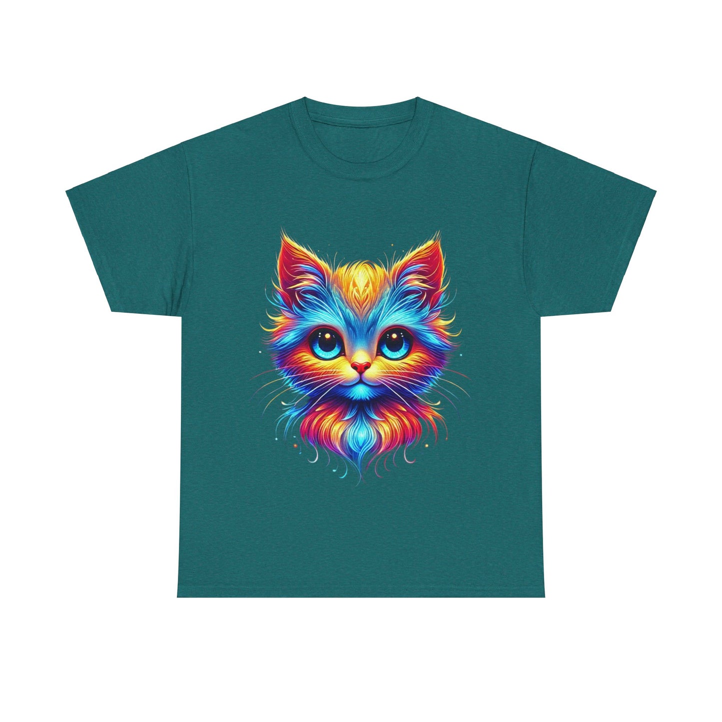 Vibrant Cat - Heavy Cotton Tee