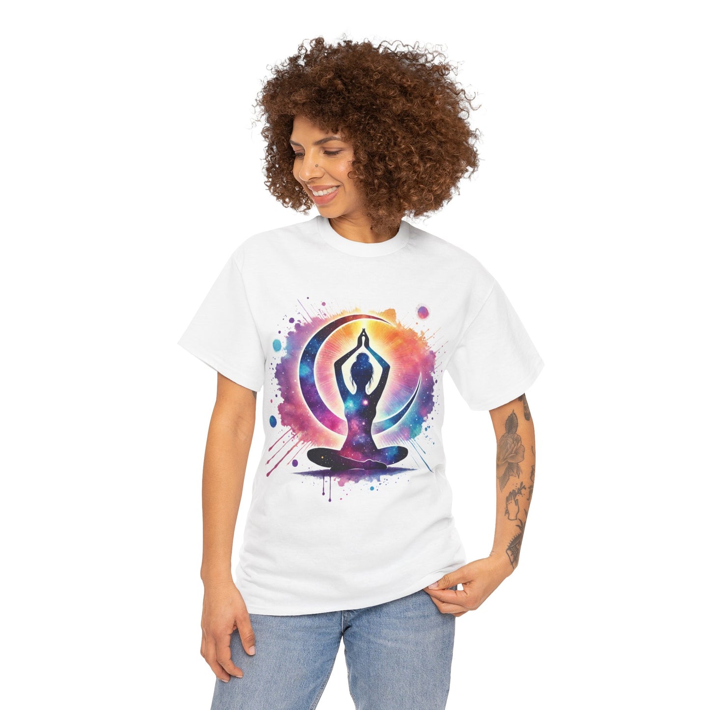 Yoga Silhouette - Heavy Cotton Tee