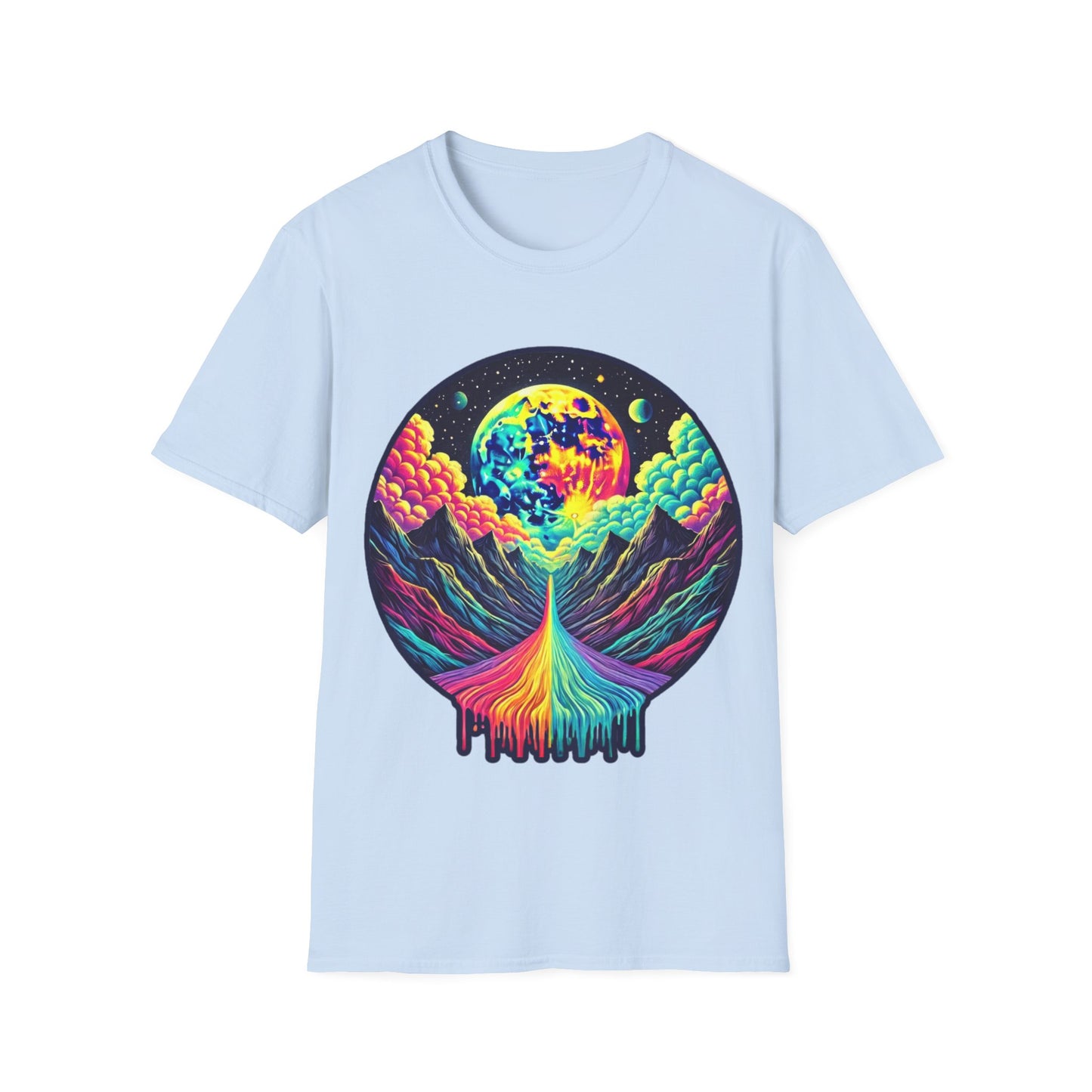 Vibrant Mountains - Soft Style T-Shirt