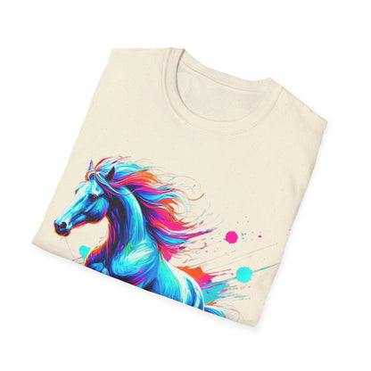 Colour Splash Horse - Soft Style T-Shirt