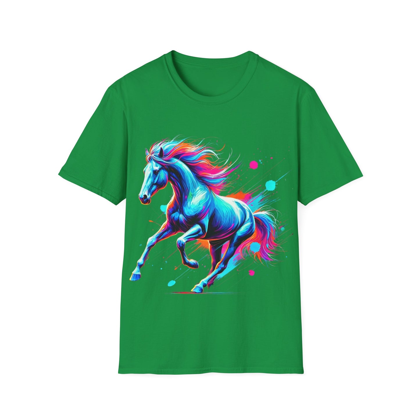 Colour Splash Horse - Soft Style T-Shirt