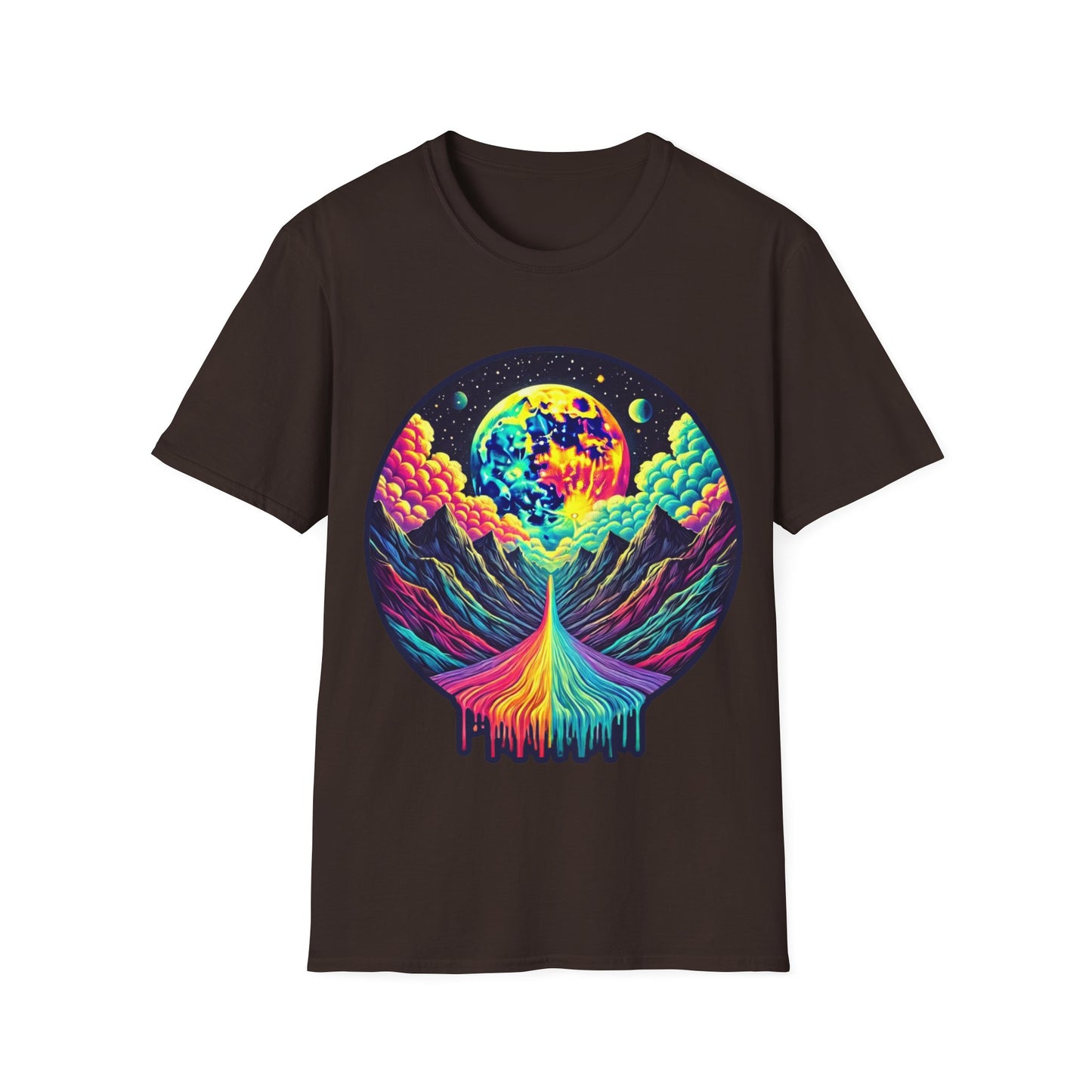 Vibrant Mountains - Soft Style T-Shirt