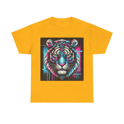 Futuristic Tiger - Heavy Cotton Tee