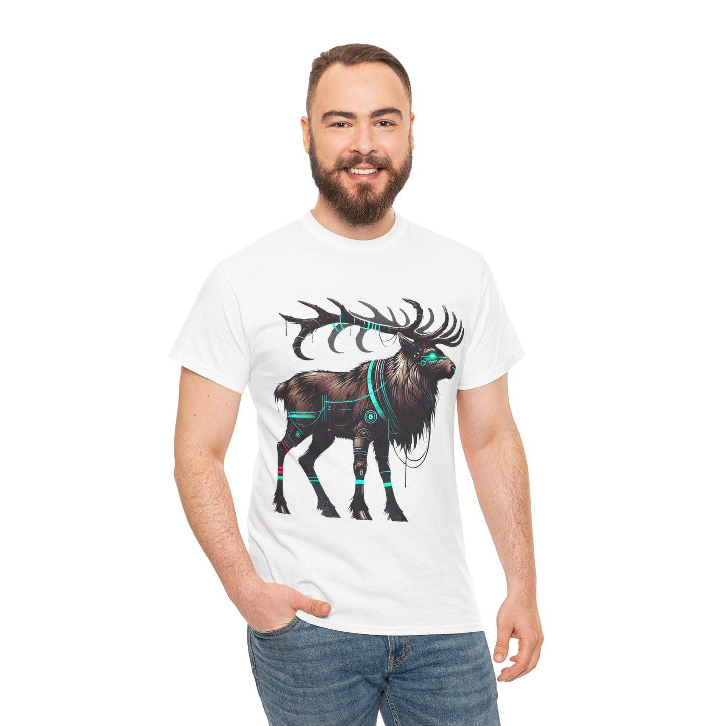 Rugged Reindeer - Heavy Cotton Tee