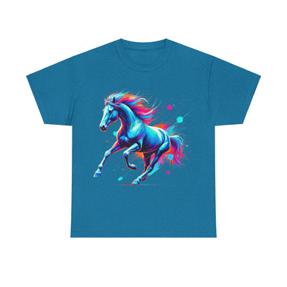 Colour Splash Horse - Heavy Cotton Tee