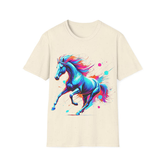 Colour Splash Horse - Soft Style T-Shirt