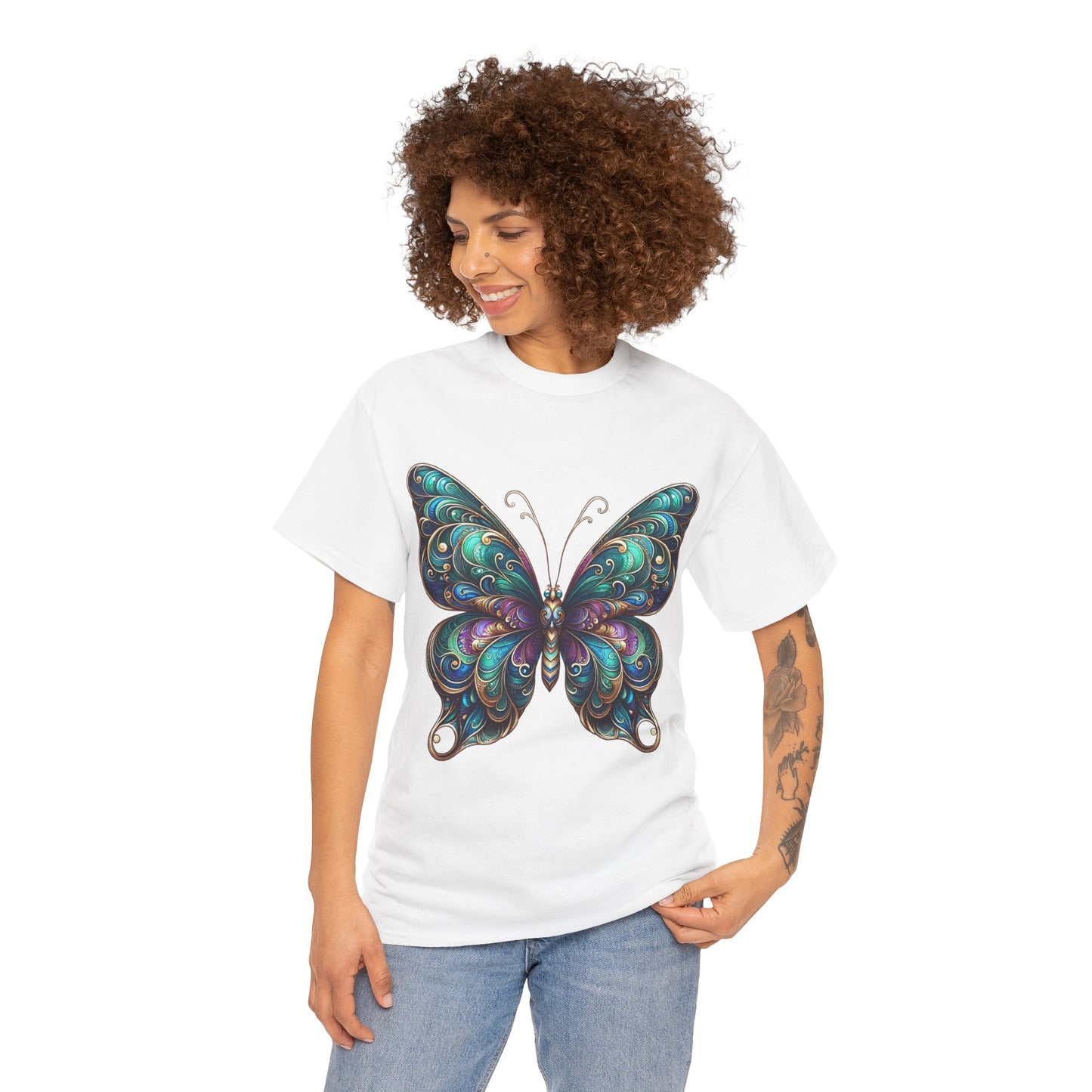 Vibrant Butterfly - Heavy Cotton Tee