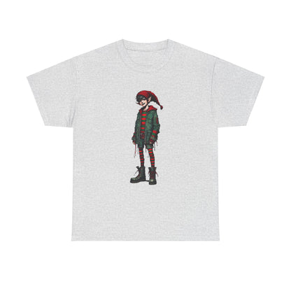 Cheerful Elf Red+ - Heavy Cotton Tee